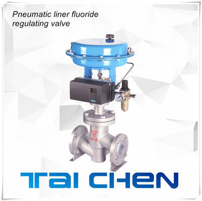 氣動薄膜單座襯氟調節閥圖片